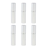 Maxbell Maxbell 6 Pieces 10ml Refillable Mist Spray Bottle Perfume Pressed Atomizer Sliver