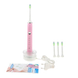Maxbell Maxbell Electric Automatic Adult Toothbrush + 3 Replacement Head for Oral Care Pink