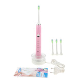 Maxbell Maxbell Electric Automatic Adult Toothbrush + 3 Replacement Head for Oral Care Pink