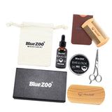 Maxbell Maxbell 7 in 1 Men Grooming Kit Beard Balm Oil Wax Mustache Care Comb Brush Scissors