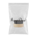 Maxbell Maxbell Men's Beard Brush Boar Bristle Round Wood Handle Mustache Care Grooming Kit