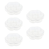Maxbell Maxbell 5 Pieces Travel 7 Grids Storage Medicine Box Transparent Pill Container Case