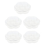 Maxbell Maxbell 5 Pieces Travel 7 Grids Storage Medicine Box Transparent Pill Container Case