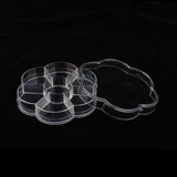 Maxbell Maxbell 5 Pieces Travel 7 Grids Storage Medicine Box Transparent Pill Container Case