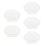 Maxbell Maxbell 5 Pieces Travel 7 Grids Storage Medicine Box Transparent Pill Container Case