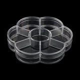 Maxbell Maxbell 5 Pieces Travel 7 Grids Storage Medicine Box Transparent Pill Container Case