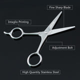 Maxbell Stainless Steel Hair Beard Eyelashes Scissors Eyebrow Trimmer Cosmetic Tool Silvery