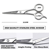 Maxbell Stainless Steel Hair Beard Eyelashes Scissors Eyebrow Trimmer Cosmetic Tool Silvery