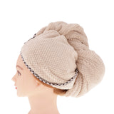 Maxbell Maxbell Microfiber Hair Dry Cap Turban Fast Drying Wrap Turbo Twist Towel Gray