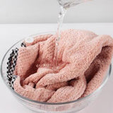 Maxbell Maxbell Microfiber Hair Dry Cap Turban Fast Drying Wrap Turbo Twist Towel Pink
