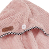 Maxbell Maxbell Microfiber Hair Dry Cap Turban Fast Drying Wrap Turbo Twist Towel Pink