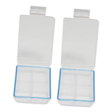 Maxbell Maxbell 2 Pieces Travel Pill Organizer Medicine Container Case Jewelry Storage Box