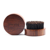Maxbell Maxbell Men's Wooden Beard Brush Mustache Styling Shaping Brush Small Soft  Round