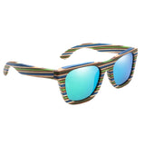 Maxbell Maxbell Wood Vintage Retro Polarized Uv Protection Fashion Sunglasses Eyeware Green