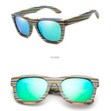 Maxbell Maxbell Wood Vintage Retro Polarized Uv Protection Fashion Sunglasses Eyeware Green
