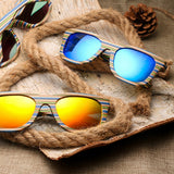 Maxbell Maxbell Wood Vintage Retro Polarized Uv Protection Fashion Sunglasses Eyeware Green
