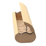 Maxbell 2 Pcs Wooden Eyewear Eyeglass Case Bamboo Sunglasses Storage Glasses Box