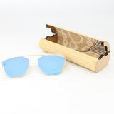 Maxbell 2 Pcs Wooden Eyewear Eyeglass Case Bamboo Sunglasses Storage Glasses Box