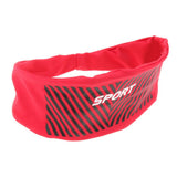 Maxbell Maxbell Sport Elastic Sweatband Sweat Moisture Wicking Absorbing Headband Red