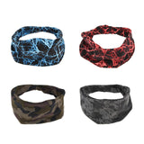 Maxbell Maxbell Elastic Sports Sweatbands Moisture Wicking Outdoor Hair Headband Blue