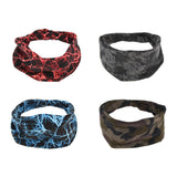 Maxbell Maxbell Elastic Sports Sweatbands Moisture Wicking Outdoor Hair Headband Blue