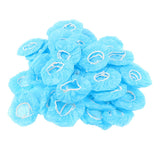 Maxbell Maxbell 100 Pieces Disposable Bath Ear Covers Waterproof Earmuffs Caps Blue