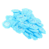 Maxbell Maxbell 100 Pieces Disposable Bath Ear Covers Waterproof Earmuffs Caps Blue