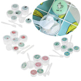 Maxbell Maxbell 6 Pieces Resuable Travel Sample Bottle Container Makeup Empty Jar Pot Box 1#