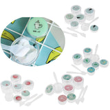 Maxbell Maxbell 6 Pieces Resuable Travel Sample Bottle Container Makeup Empty Jar Pot Box 1#