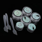Maxbell Maxbell 6 Pieces Resuable Travel Sample Bottle Container Makeup Empty Jar Pot Box 1#