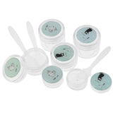 Maxbell Maxbell 6 Pieces Resuable Travel Sample Bottle Container Makeup Empty Jar Pot Box 1#