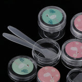 Maxbell Maxbell 6 Pieces Resuable Travel Sample Bottle Container Makeup Empty Jar Pot Box 2#