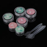 Maxbell Maxbell 6 Pieces Resuable Travel Sample Bottle Container Makeup Empty Jar Pot Box 2#
