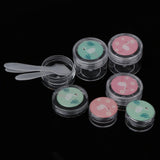 Maxbell Maxbell 6 Pieces Resuable Travel Sample Bottle Container Makeup Empty Jar Pot Box 2#