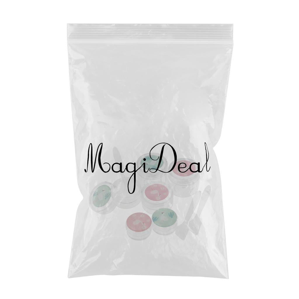 Maxbell Maxbell 6 Pieces Resuable Travel Sample Bottle Container Makeup Empty Jar Pot Box 2#