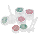 Maxbell Maxbell 6 Pieces Resuable Travel Sample Bottle Container Makeup Empty Jar Pot Box 2#