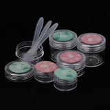 Maxbell Maxbell 6 Pieces Resuable Travel Sample Bottle Container Makeup Empty Jar Pot Box 2#