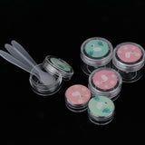 Maxbell Maxbell 6 Pieces Resuable Travel Sample Bottle Container Makeup Empty Jar Pot Box 2#