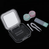 Maxbell Maxbell Cute Contact Lens Box Travel Soaking Case with Mirror Tweezers Kit Set 3#