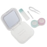 Maxbell Maxbell Cute Contact Lens Box Travel Soaking Case with Mirror Tweezers Kit Set 3#