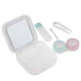 Maxbell Maxbell Cute Contact Lens Box Travel Soaking Case with Mirror Tweezers Kit Set 3#