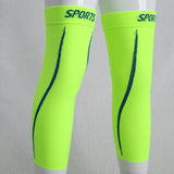 Maxbell 1 Pair Sport Leg Compression Sleeves Calf Guard Brace XXL Fluorescent Green
