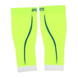 Maxbell 1 Pair Sport Leg Compression Sleeves Calf Guard Brace XXL Fluorescent Green
