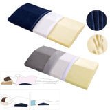 Maxbell 2 Pieces Triangle Lumbar Support Wedge Pillow Bed Waist Cushion for Sleeping