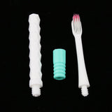 Maxbell Maxbell Portable Travel Toothbrush Set Soft Fiber with 5 Replacement Head Green