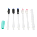 Maxbell Maxbell Portable Travel Toothbrush Set Soft Fiber with 5 Replacement Head Green