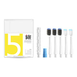 Maxbell Maxbell Portable Travel Toothbrush Set Soft Fiber with 5 Replacement Head Green