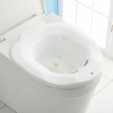 Maxbell Maxbell Hip Bath Tub Sitz Bath for Toilet Maternity Hemorrhoid Avoid Squatting White