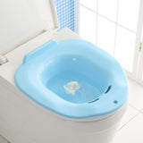 Maxbell Maxbell Hip Bath Tub Sitz Bath for Toilet Maternity Hemorrhoid Avoid Squatting Blue
