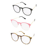 Maxbell Maxbell Fashion Unisex Retro Spectacles Eyeglasses Round Frame Eyewear Glasses 01